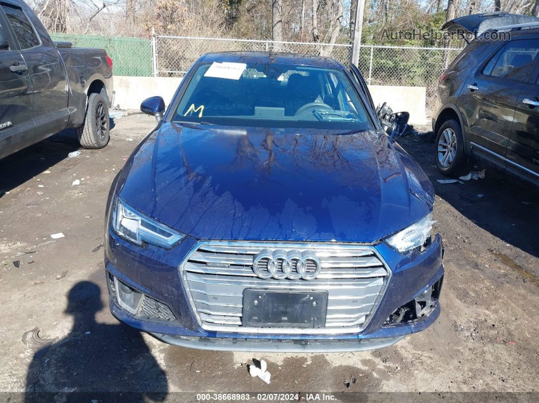 2019 Audi A4 45 Premium Синий vin: WAUENAF44KN011433