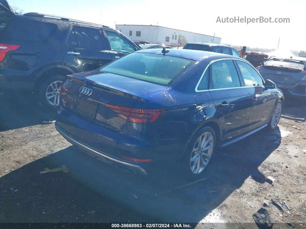 2019 Audi A4 45 Premium Blue vin: WAUENAF44KN011433