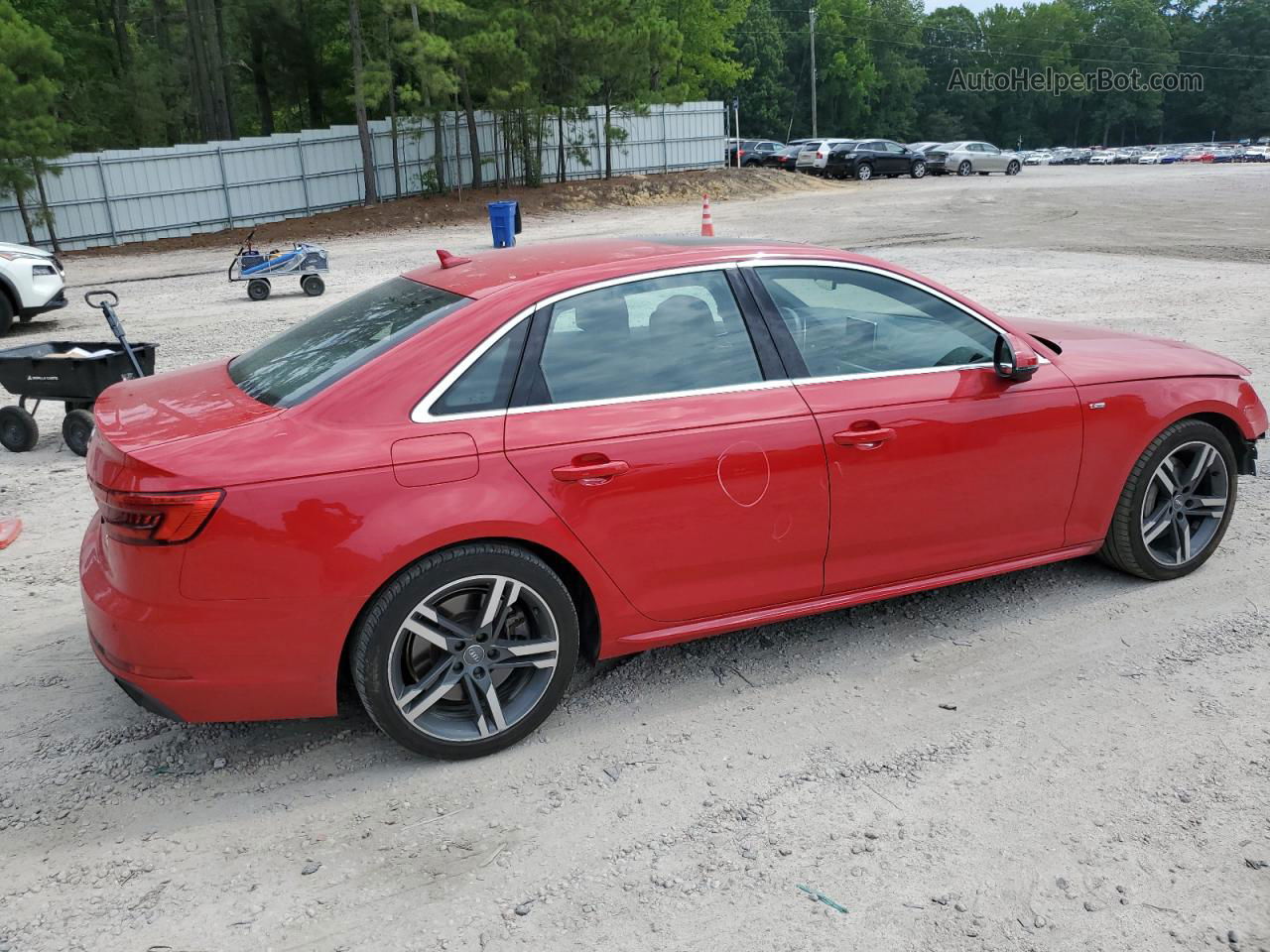 2017 Audi A4 Premium Plus Red vin: WAUENAF45HN016360