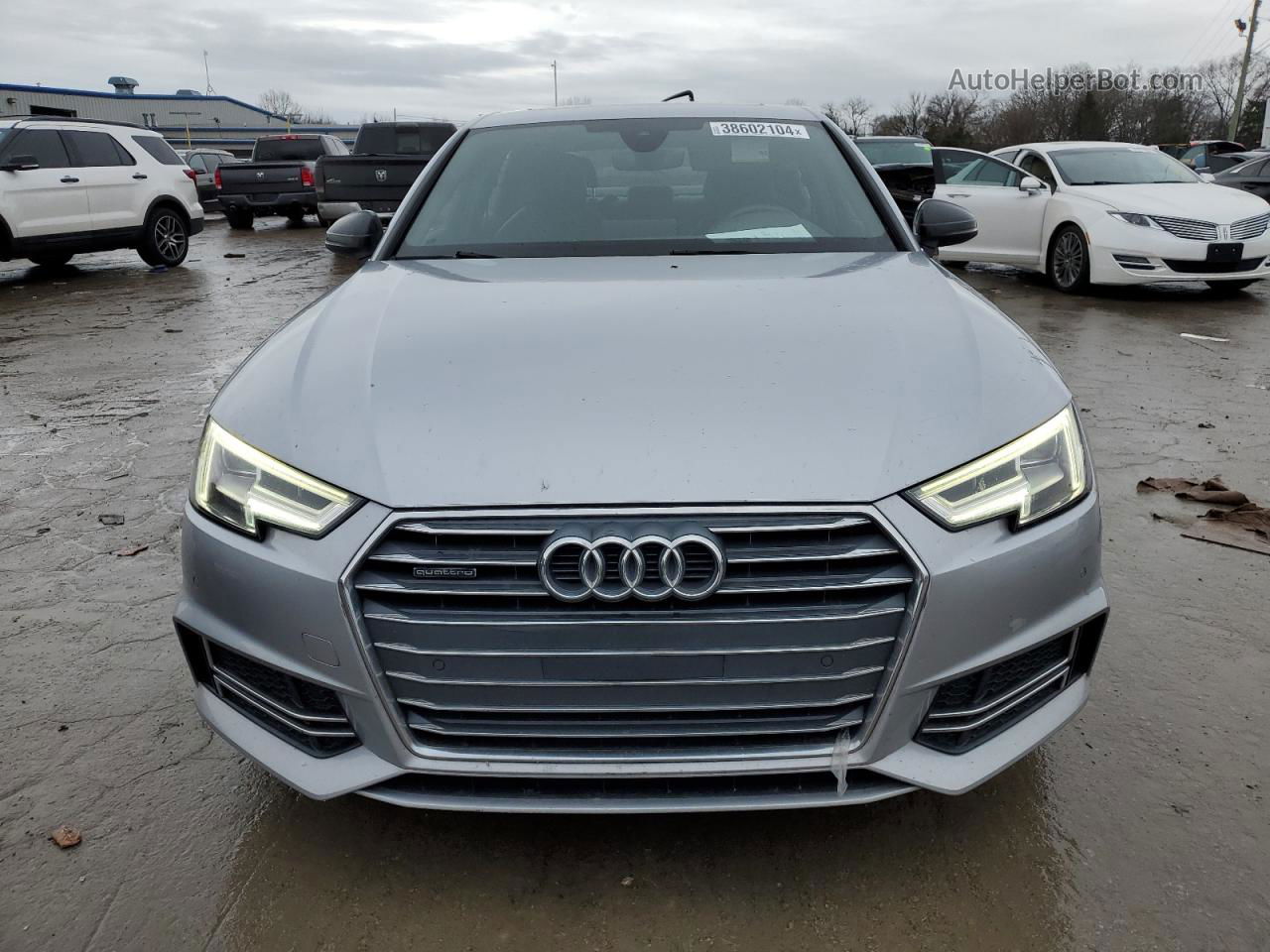 2017 Audi A4 Premium Plus Silver vin: WAUENAF45HN030338