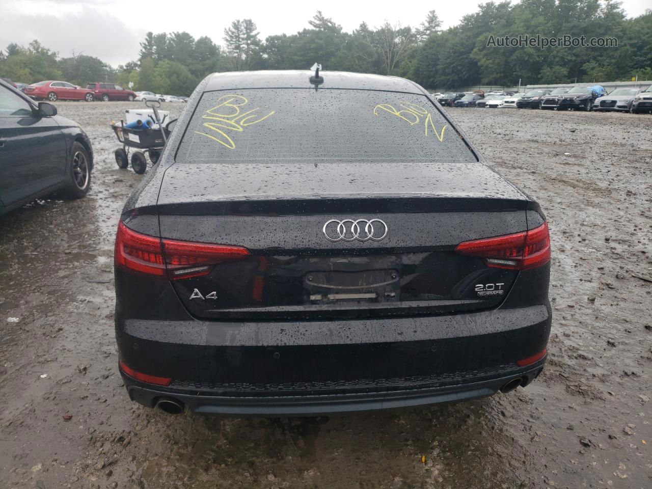 2017 Audi A4 Premium Plus Black vin: WAUENAF45HN062951