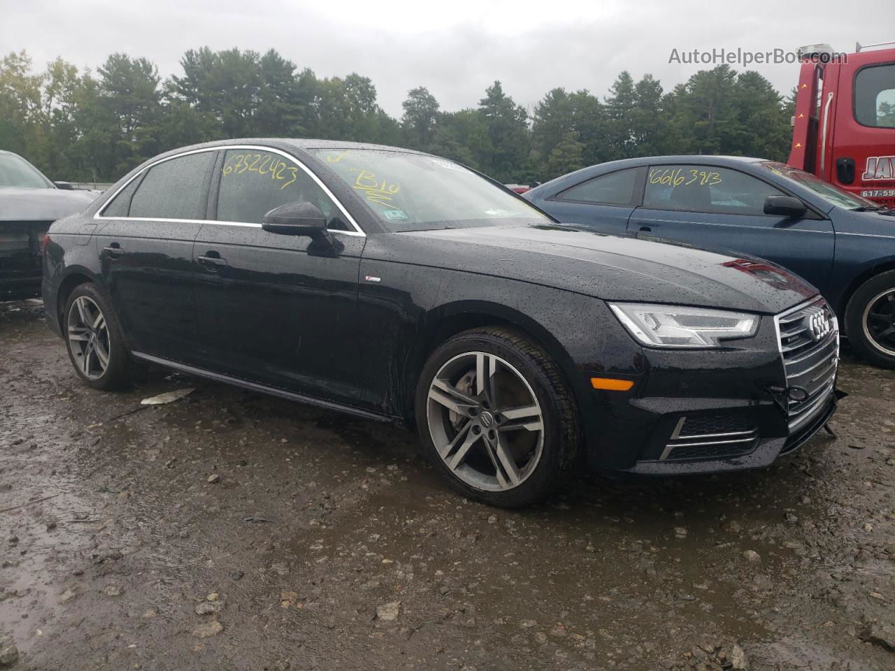 2017 Audi A4 Premium Plus Black vin: WAUENAF45HN062951