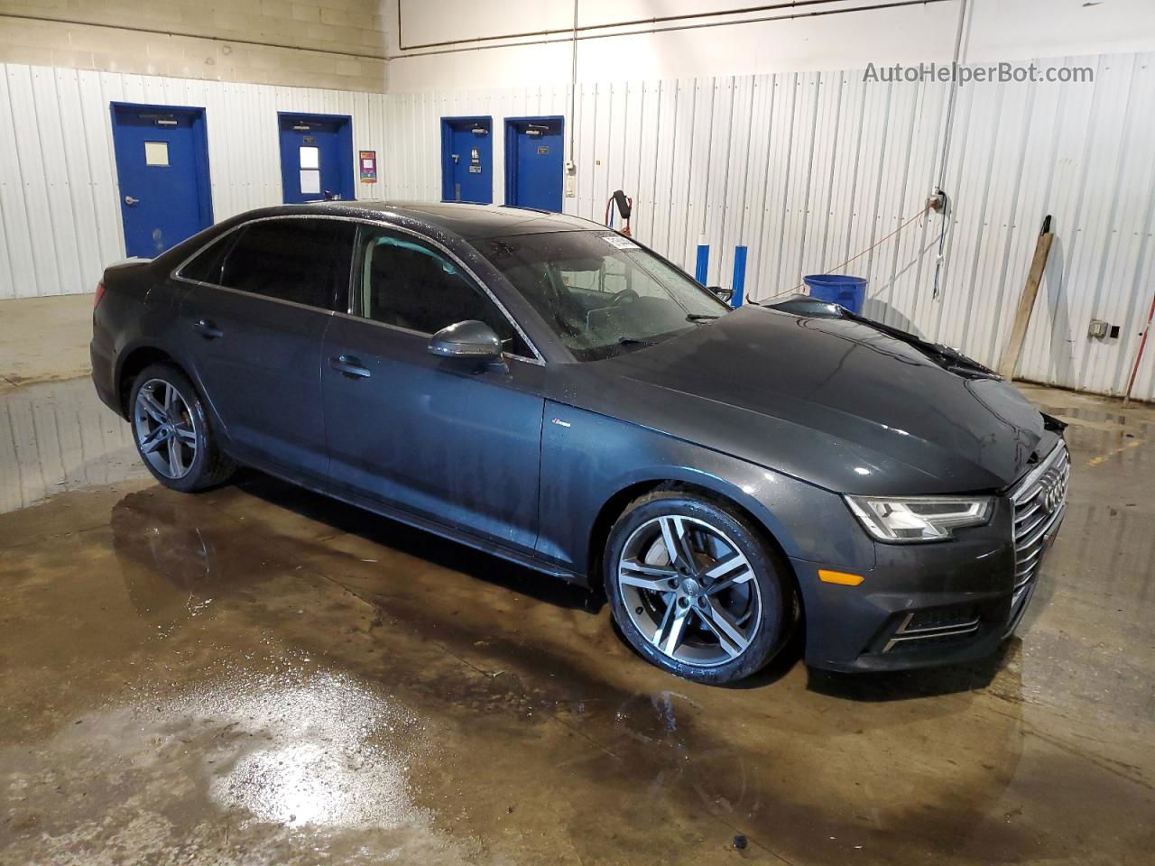 2017 Audi A4 Premium Plus Charcoal vin: WAUENAF45HN070788