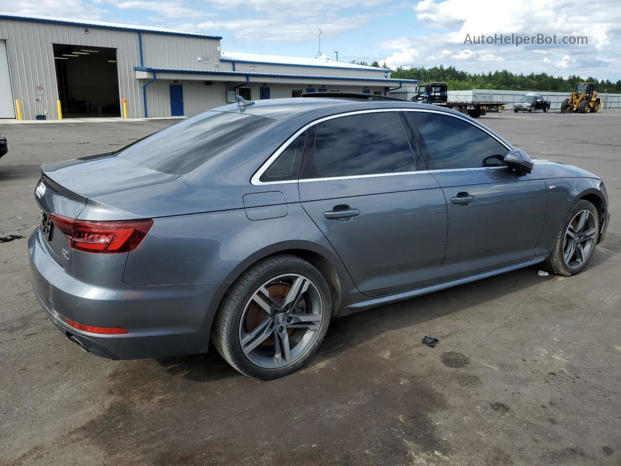 2018 Audi A4 Premium Plus Gray vin: WAUENAF45JA060078