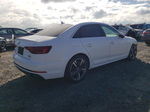 2018 Audi A4 Premium Plus White vin: WAUENAF45JA076927