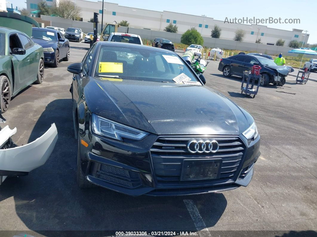 2018 Audi A4 2.0t Premium/2.0t Tech Premium Black vin: WAUENAF45JA101275