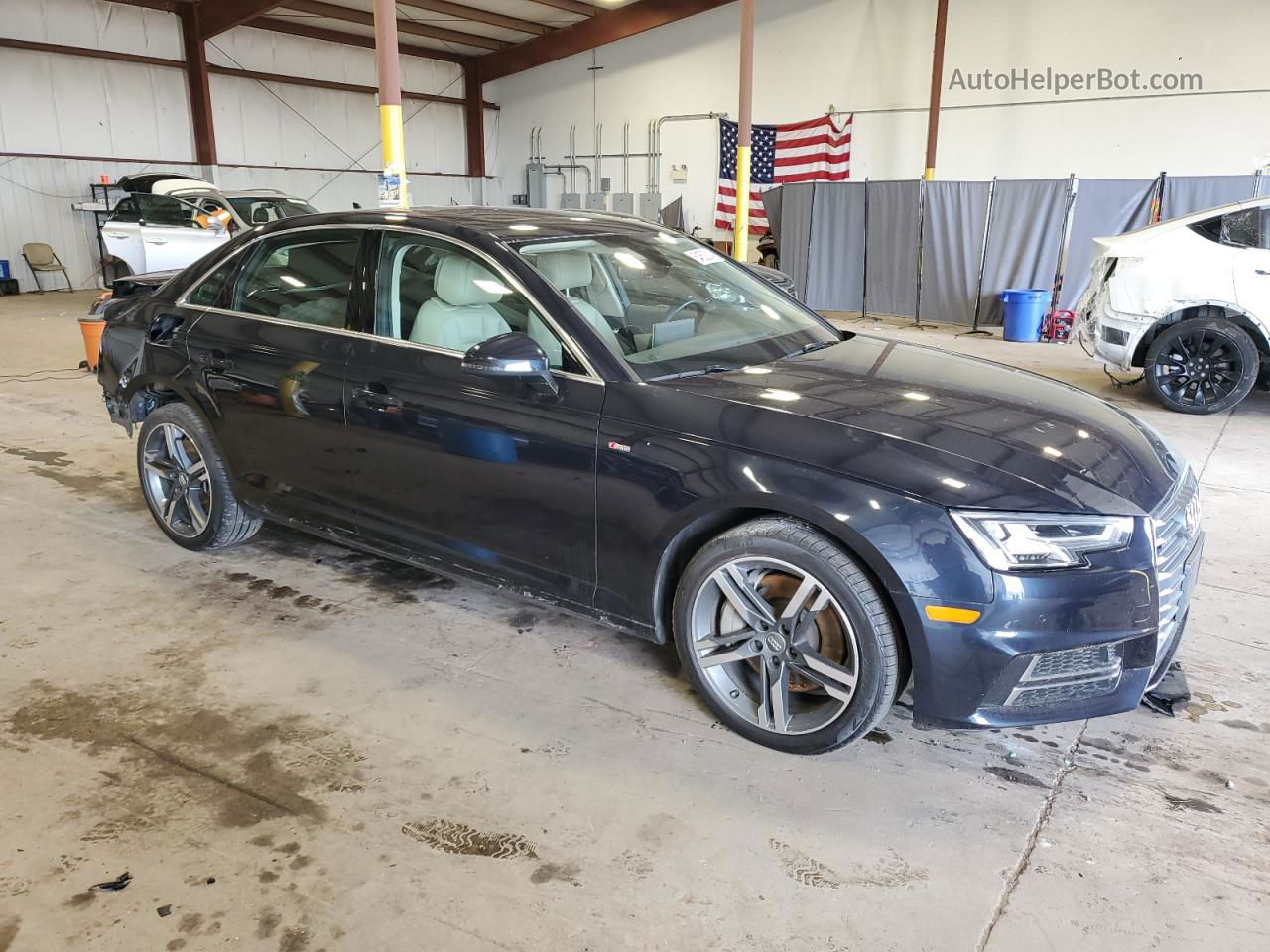 2018 Audi A4 Premium Plus Blue vin: WAUENAF45JA231959