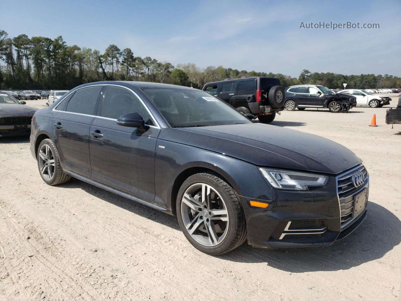 2018 Audi A4 Premium Plus Blue vin: WAUENAF45JN008619