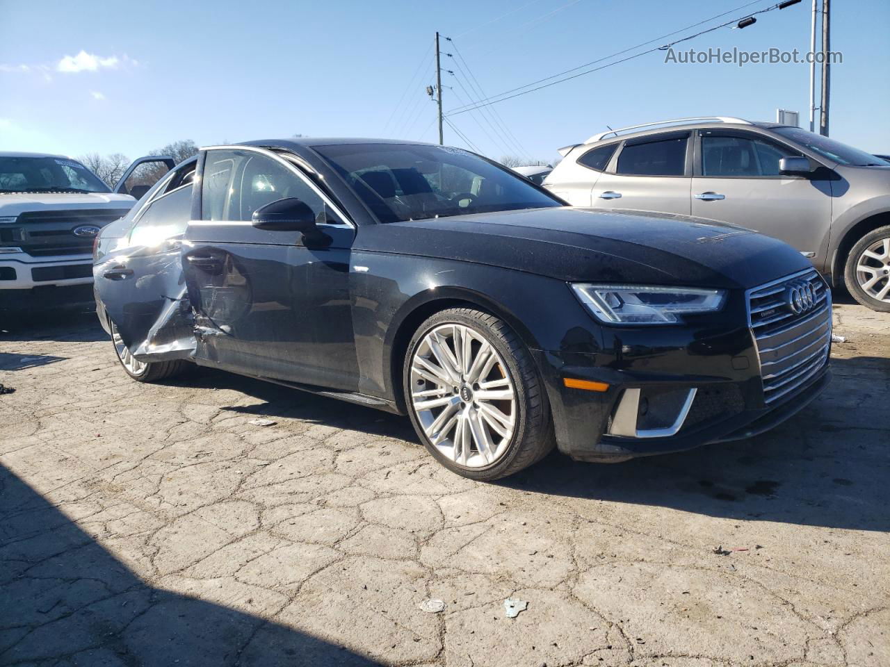 2019 Audi A4 Premium Plus Black vin: WAUENAF45KA053102