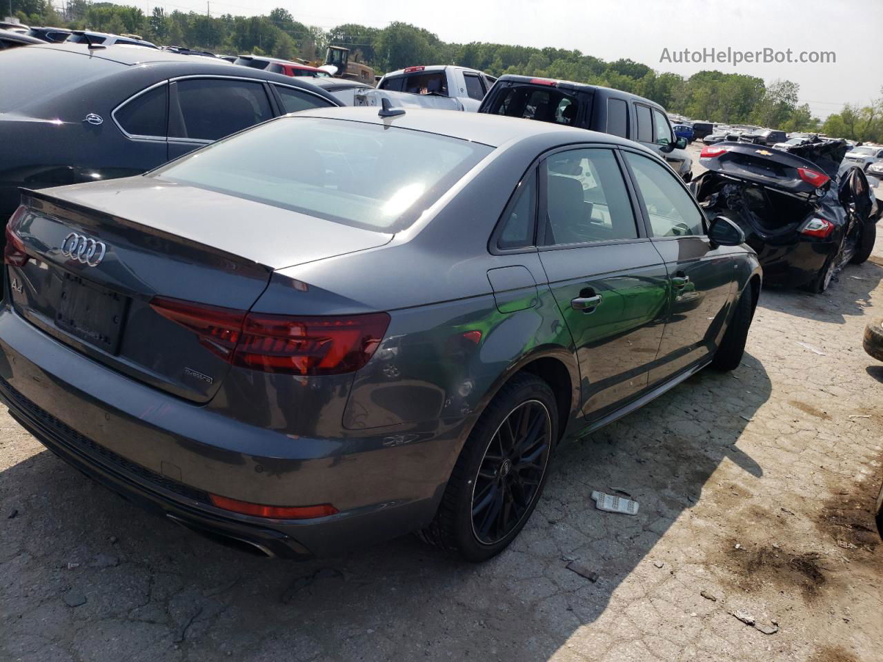 2019 Audi A4 Premium Plus Gray vin: WAUENAF45KA060762