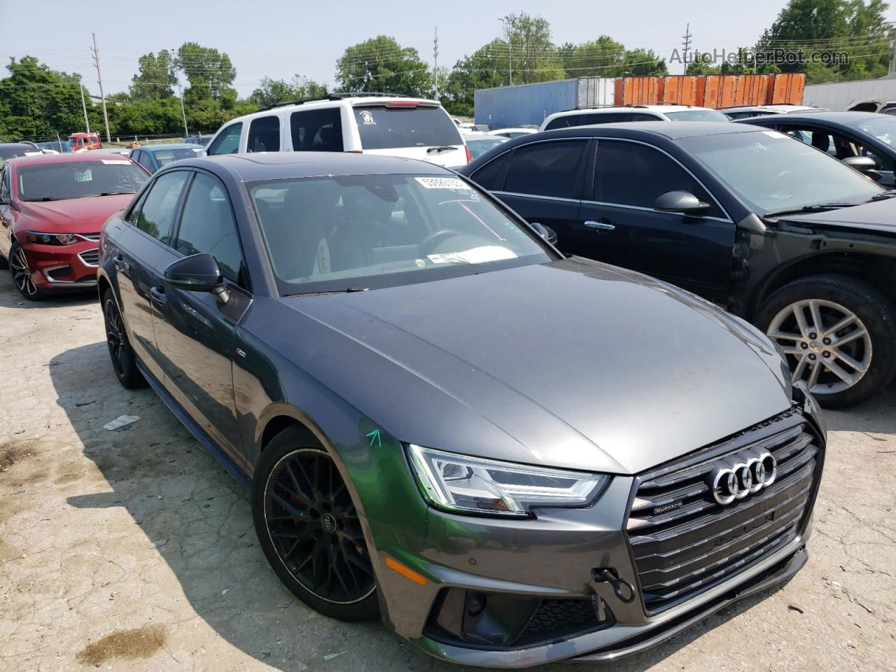 2019 Audi A4 Premium Plus Gray vin: WAUENAF45KA060762