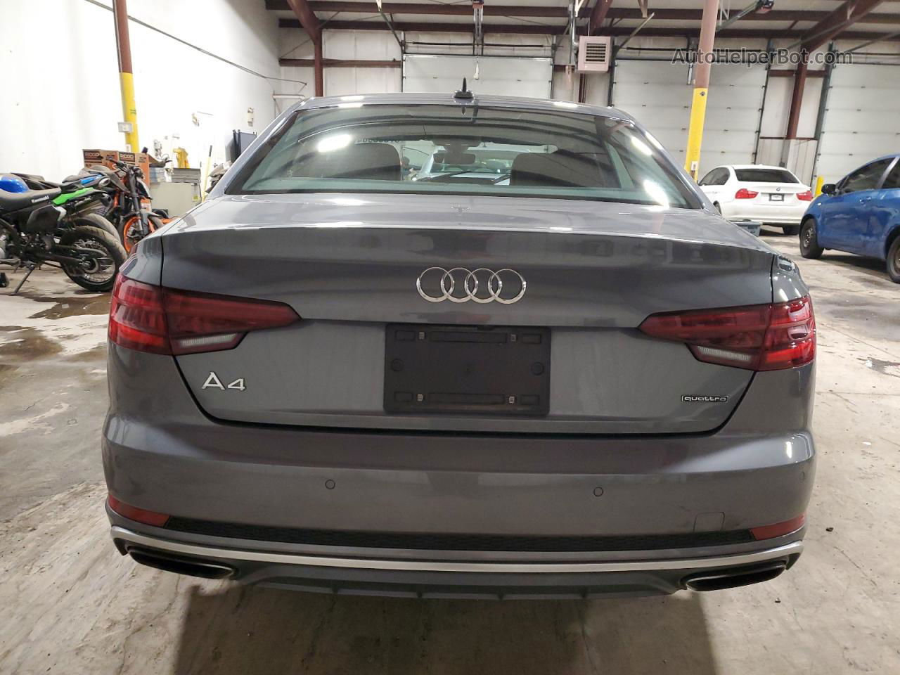 2019 Audi A4 Premium Plus Gray vin: WAUENAF45KA106994