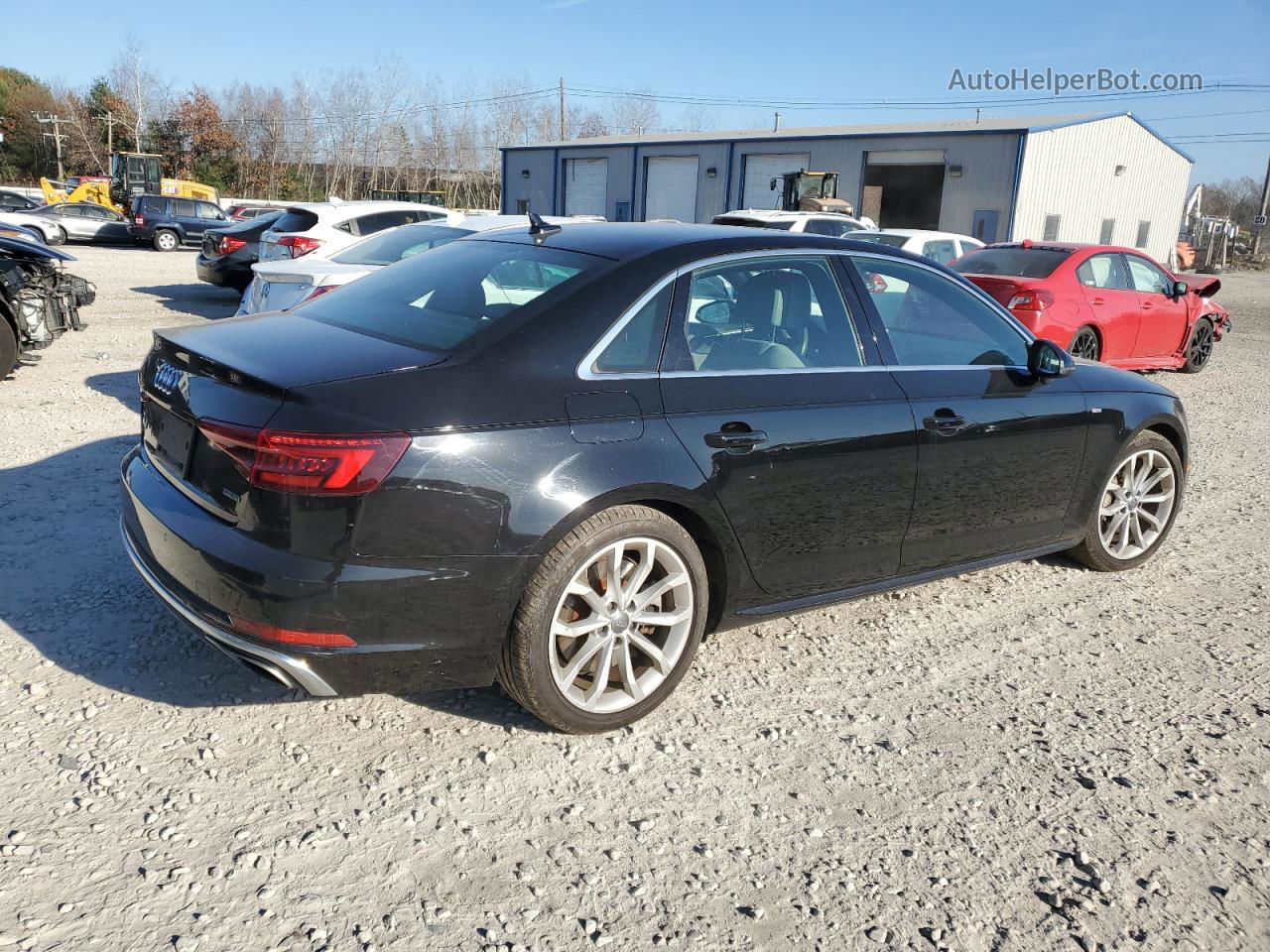 2019 Audi A4 Premium Plus Black vin: WAUENAF45KA108003