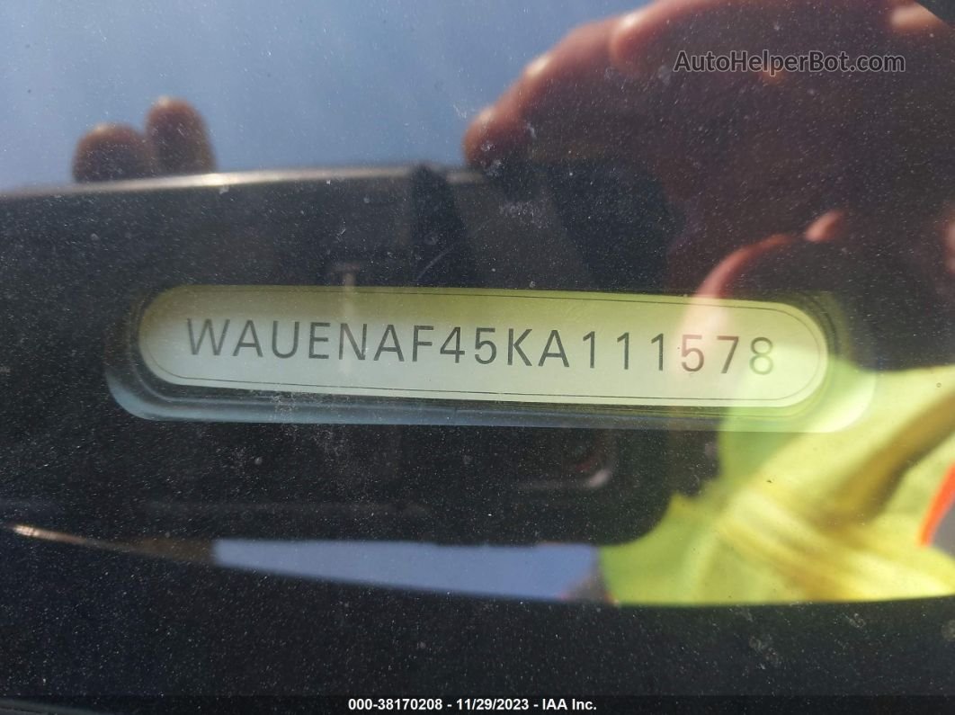 2019 Audi A4 45 Premium Black vin: WAUENAF45KA111578