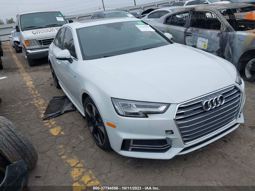 2017 Audi A4 2.0t Premium White vin: WAUENAF46HN006596