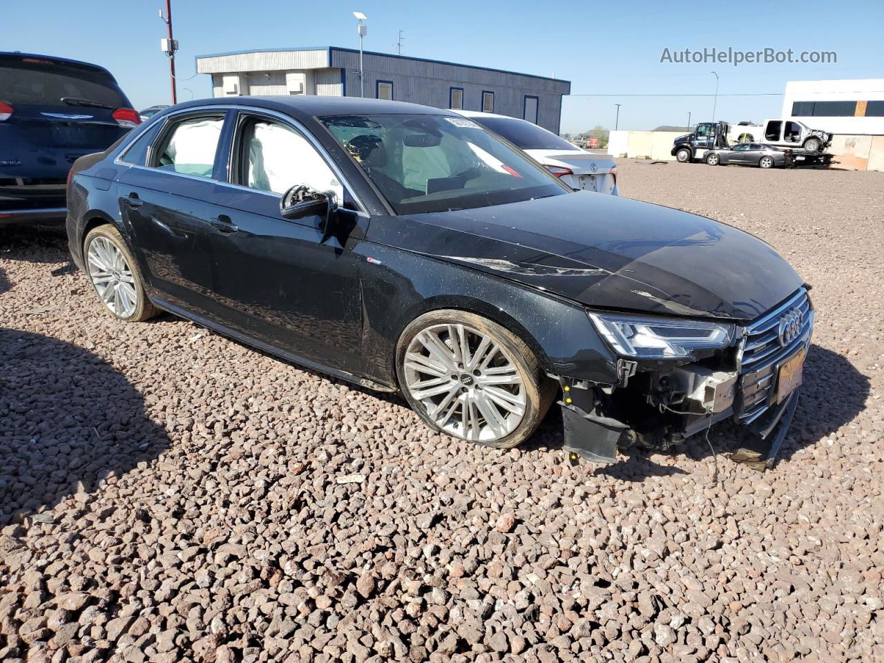 2017 Audi A4 Premium Plus Черный vin: WAUENAF46HN016562