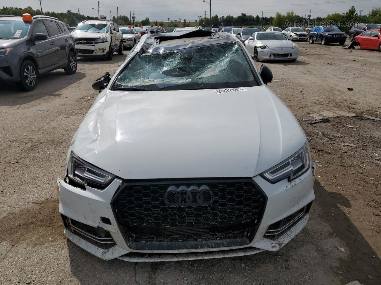 2017 Audi A4 Premium Plus White vin: WAUENAF46HN048475