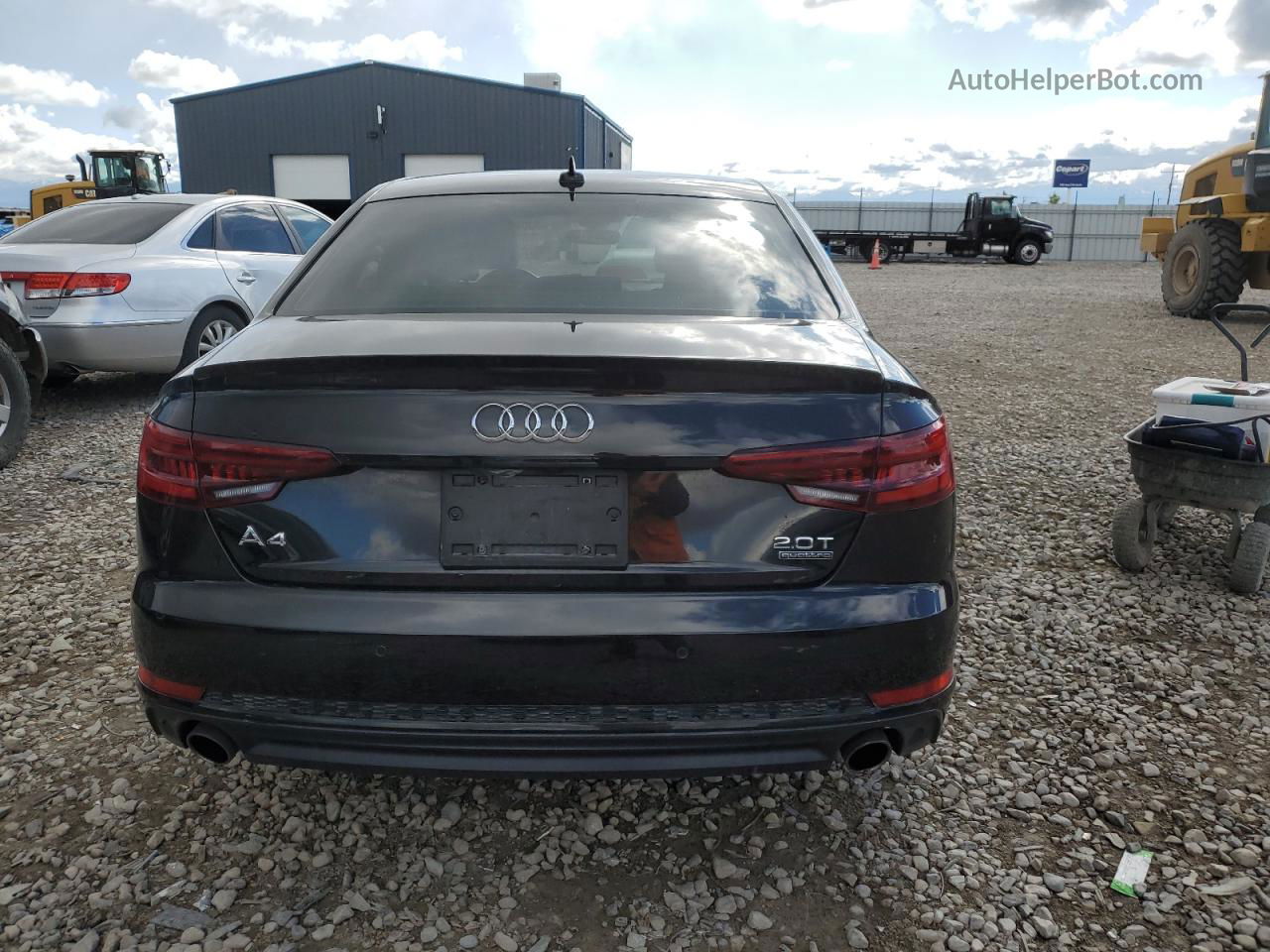 2018 Audi A4 Premium Plus Black vin: WAUENAF46JA077620