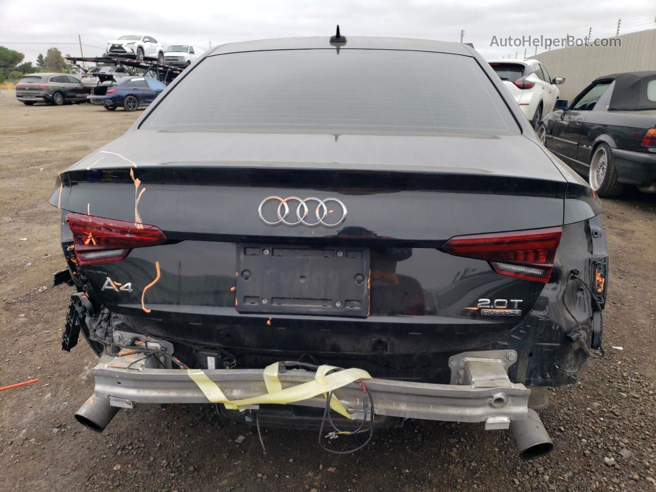 2018 Audi A4 Premium Plus Black vin: WAUENAF46JA118313