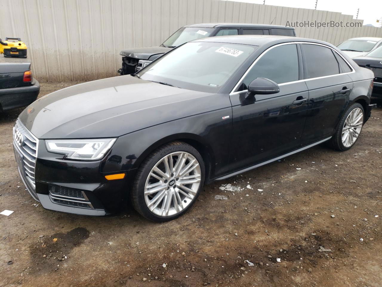 2018 Audi A4 Premium Plus Black vin: WAUENAF46JA118313