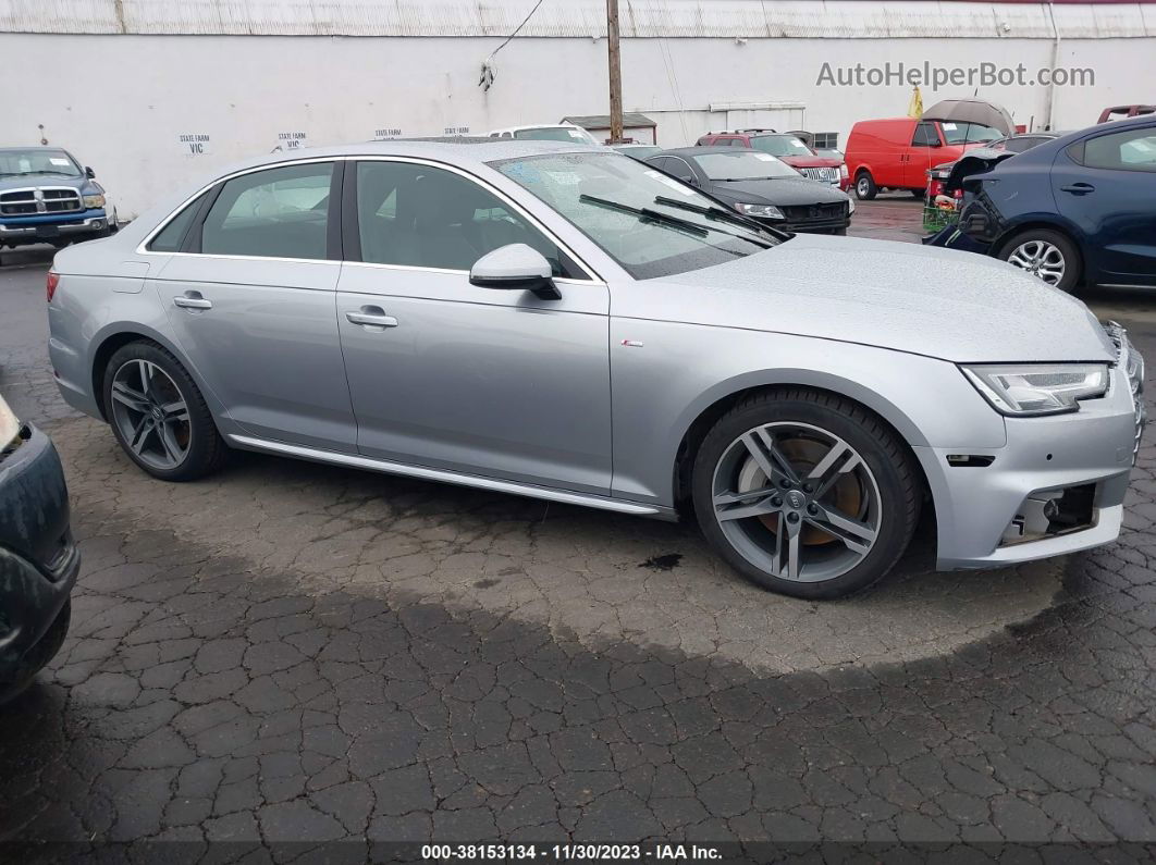 2018 Audi A4 2.0t Tech Premium/2.0t Premium Серебряный vin: WAUENAF46JA183520