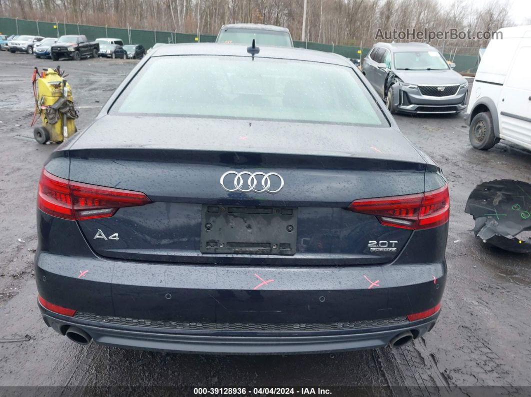 2018 Audi A4 2.0t Premium/2.0t Tech Premium Blue vin: WAUENAF46JA207413