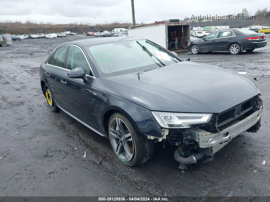 2018 Audi A4 2.0t Premium/2.0t Tech Premium Blue vin: WAUENAF46JA207413