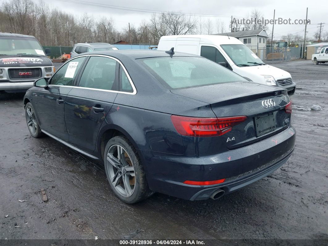 2018 Audi A4 2.0t Premium/2.0t Tech Premium Blue vin: WAUENAF46JA207413