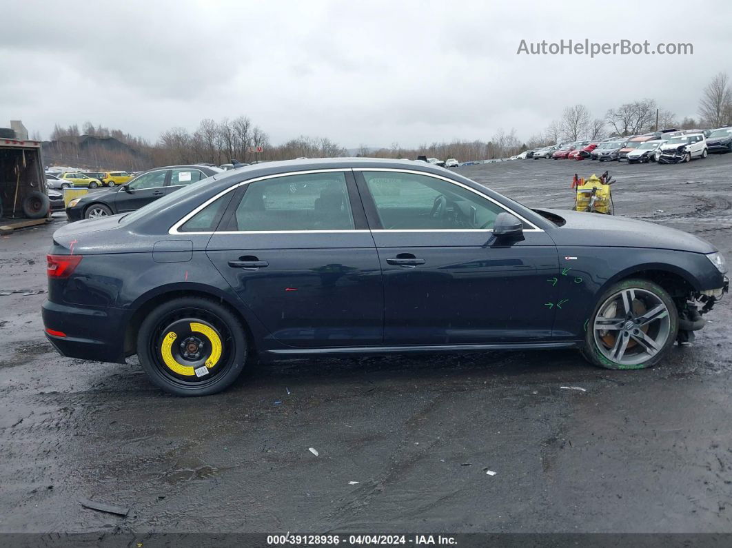 2018 Audi A4 2.0t Premium/2.0t Tech Premium Blue vin: WAUENAF46JA207413