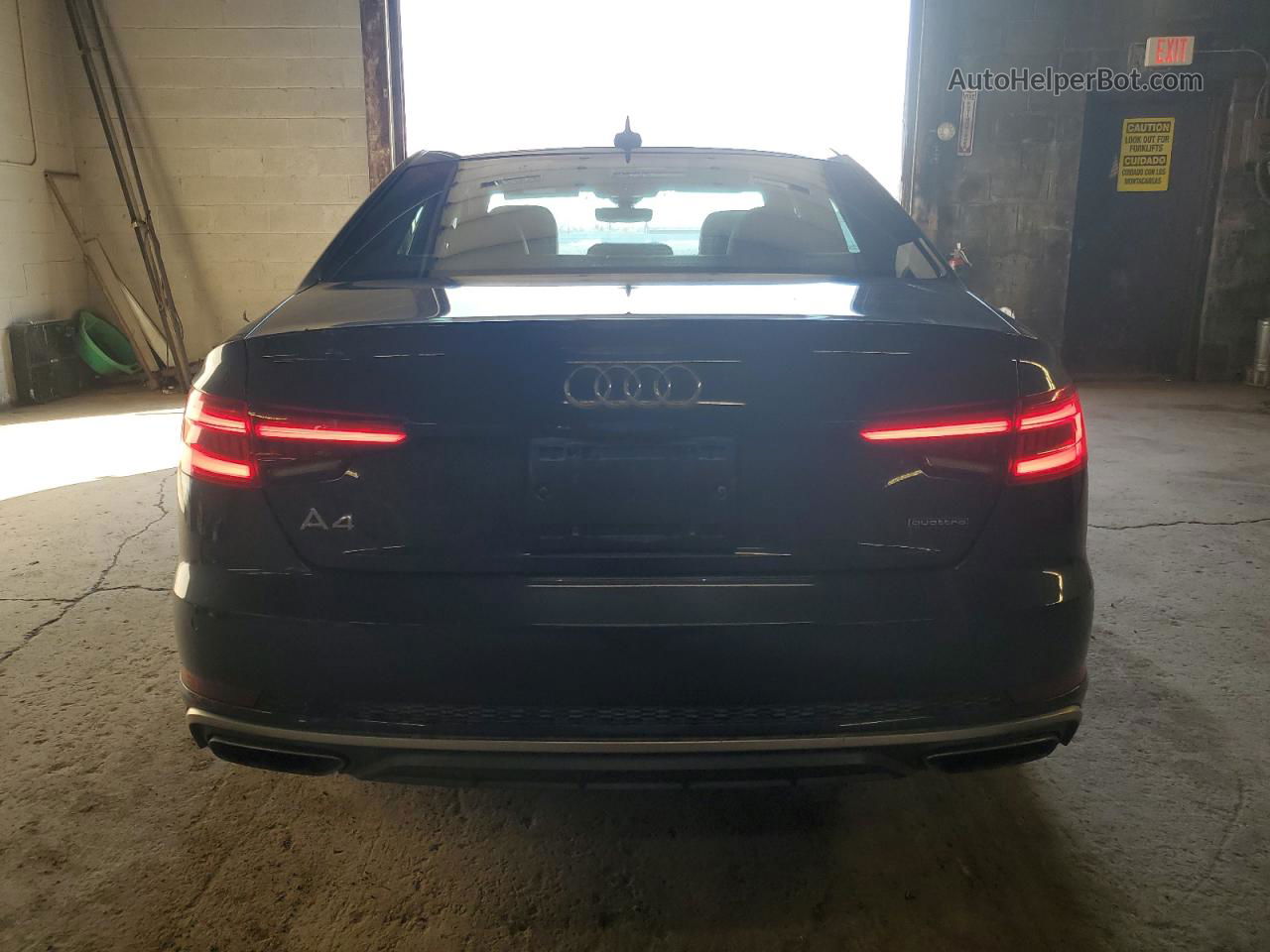 2019 Audi A4 Premium Plus Gray vin: WAUENAF46KA002868