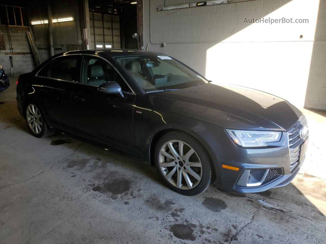 2019 Audi A4 Premium Plus Gray vin: WAUENAF46KA002868