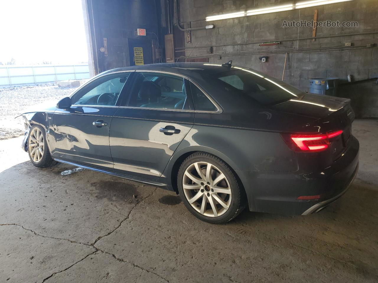 2019 Audi A4 Premium Plus Gray vin: WAUENAF46KA002868