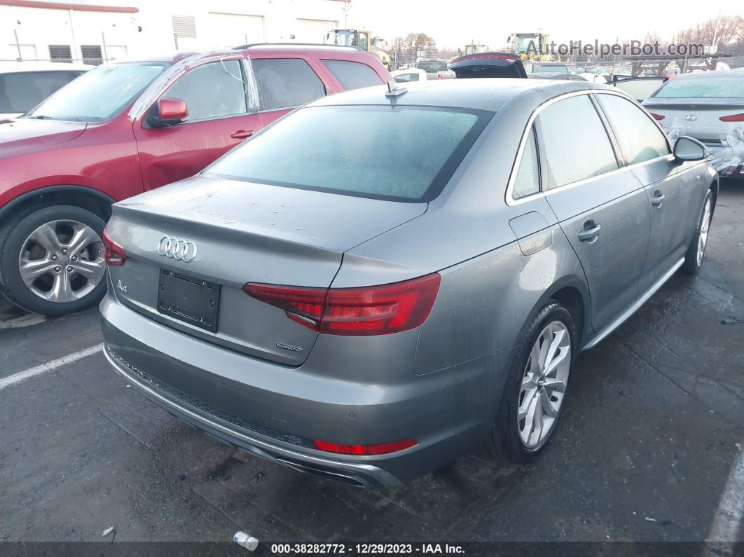 2019 Audi A4 45 Premium Gray vin: WAUENAF46KA017158