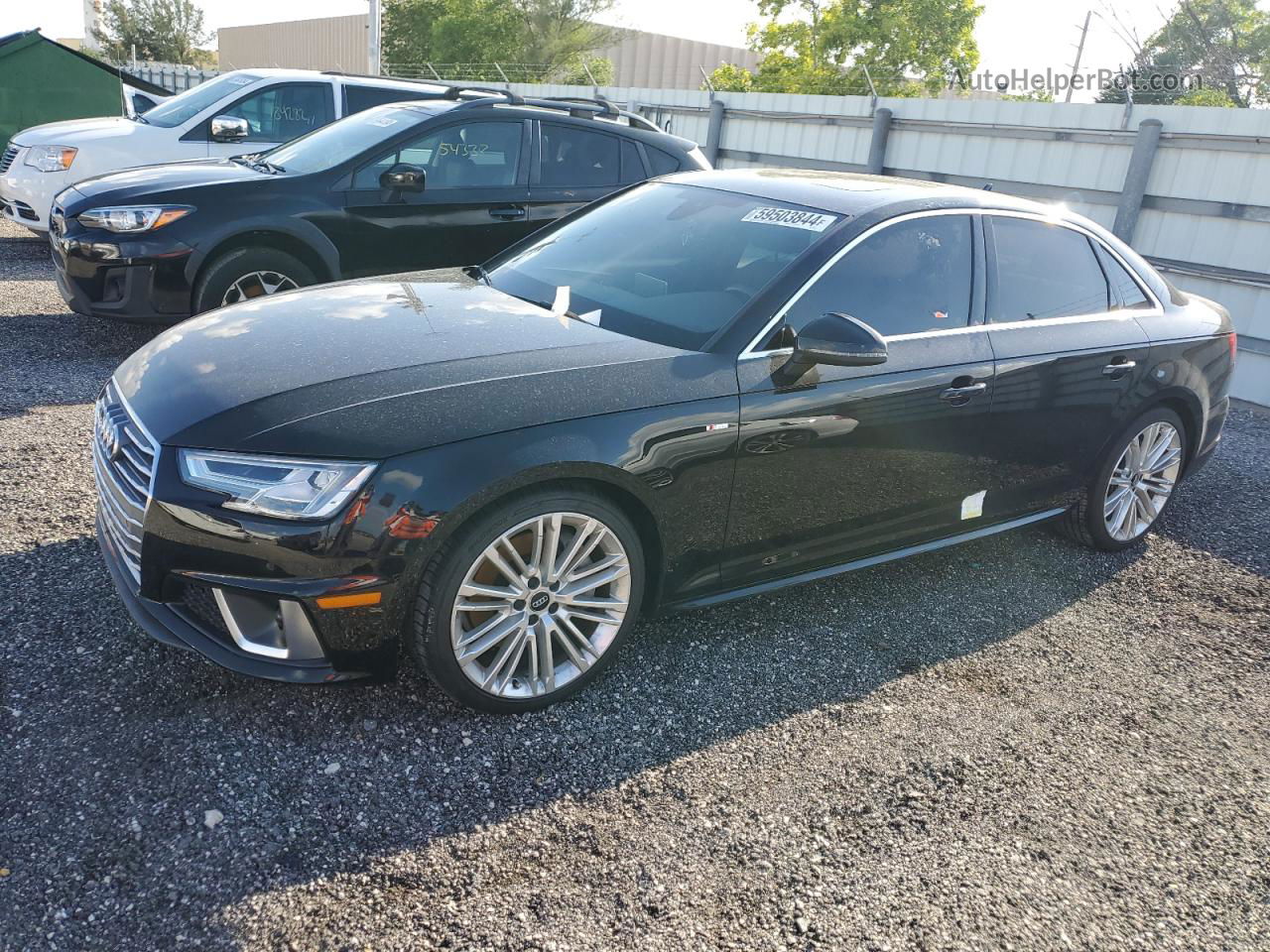 2019 Audi A4 Premium Plus Black vin: WAUENAF46KA035613