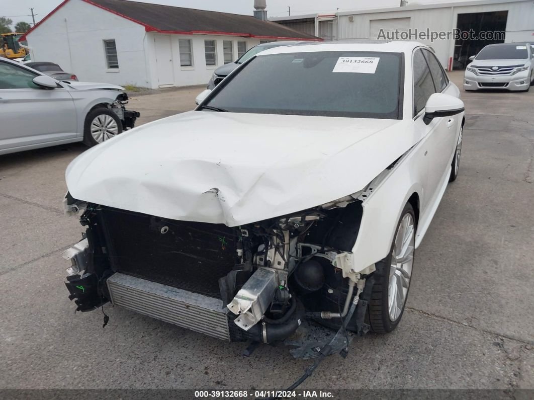 2019 Audi A4 45 Premium White vin: WAUENAF46KA067266