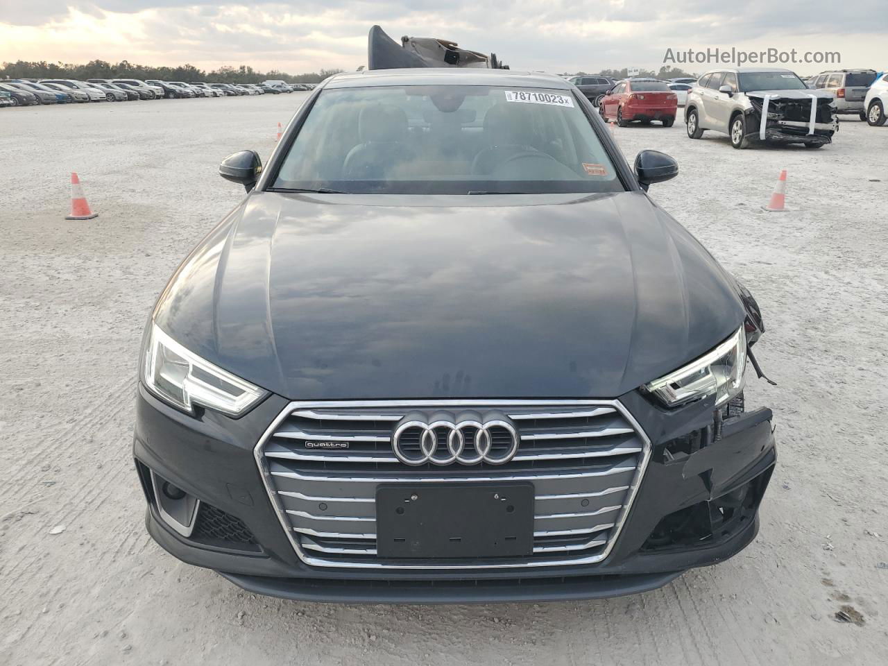 2019 Audi A4 Premium Plus Gray vin: WAUENAF46KN007836