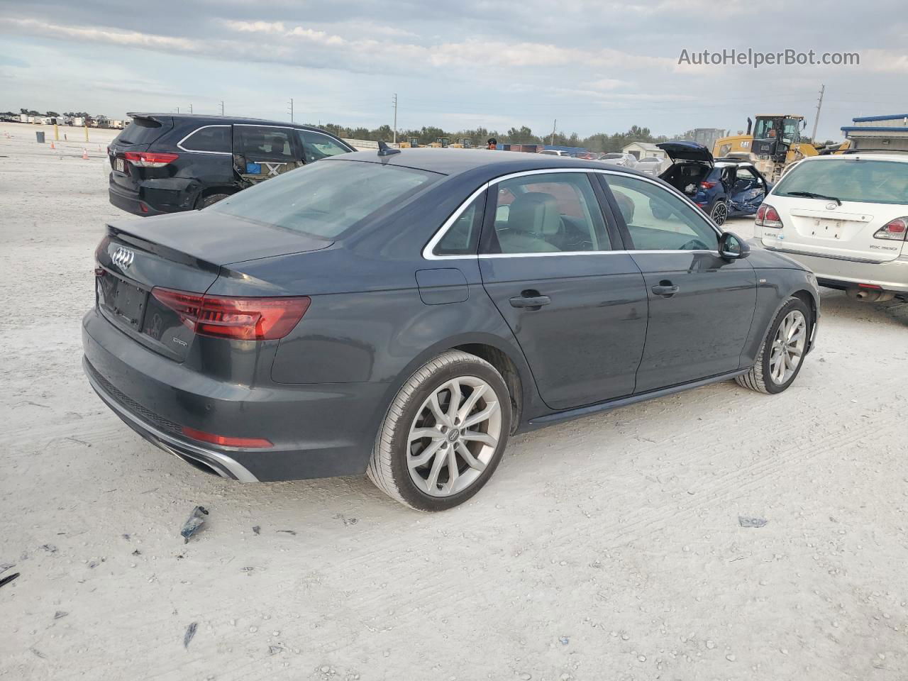 2019 Audi A4 Premium Plus Gray vin: WAUENAF46KN007836