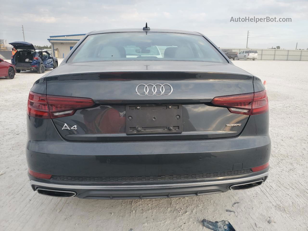 2019 Audi A4 Premium Plus Серый vin: WAUENAF46KN007836