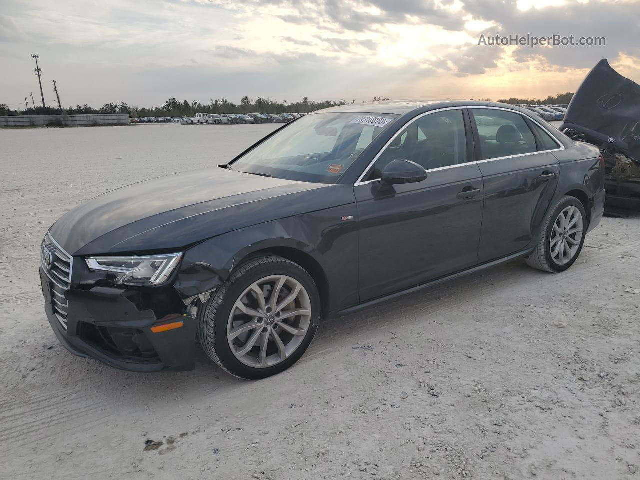 2019 Audi A4 Premium Plus Gray vin: WAUENAF46KN007836