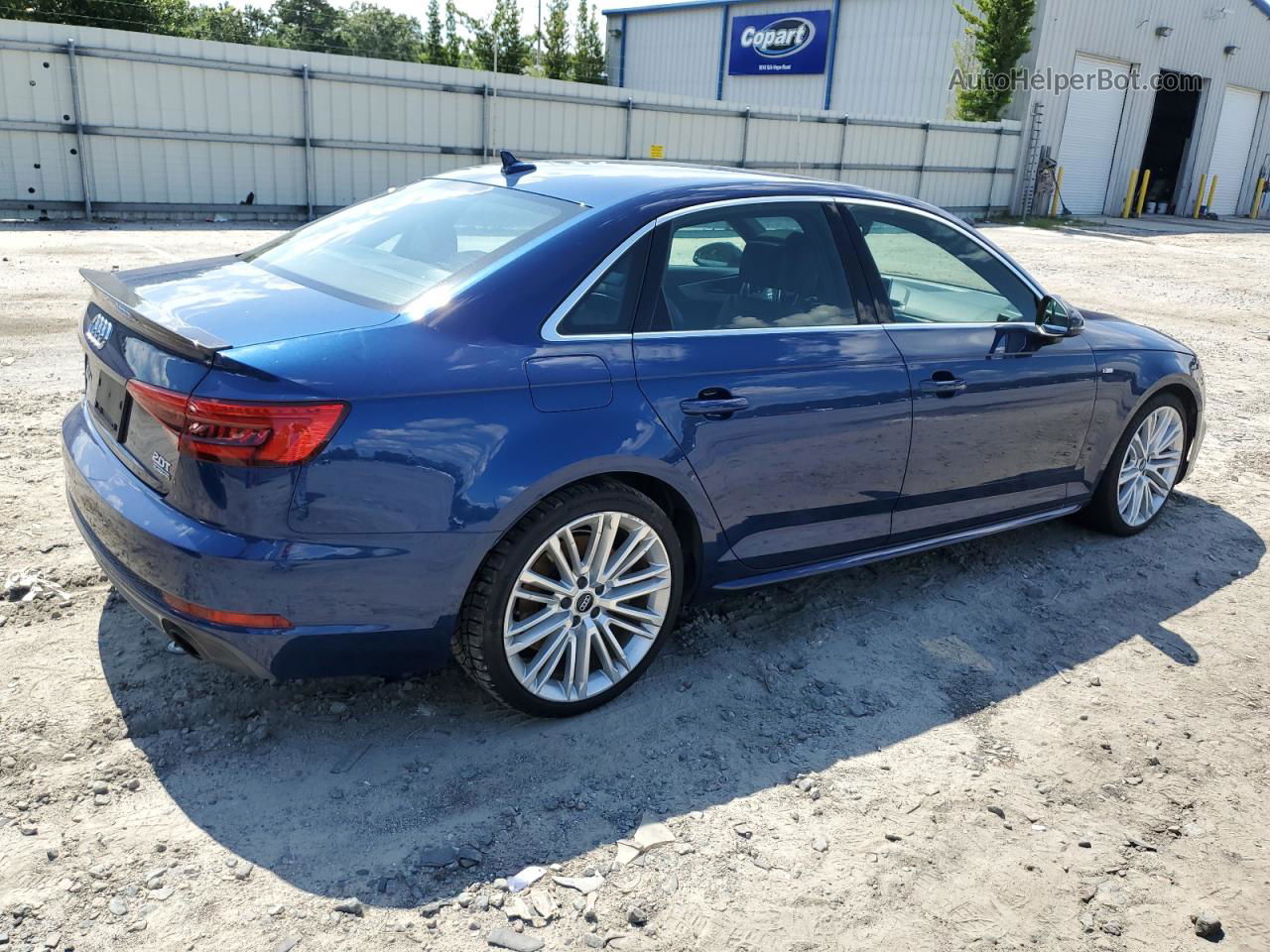 2017 Audi A4 Premium Plus Синий vin: WAUENAF47HA027139