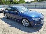 2017 Audi A4 Premium Plus Blue vin: WAUENAF47HA027139