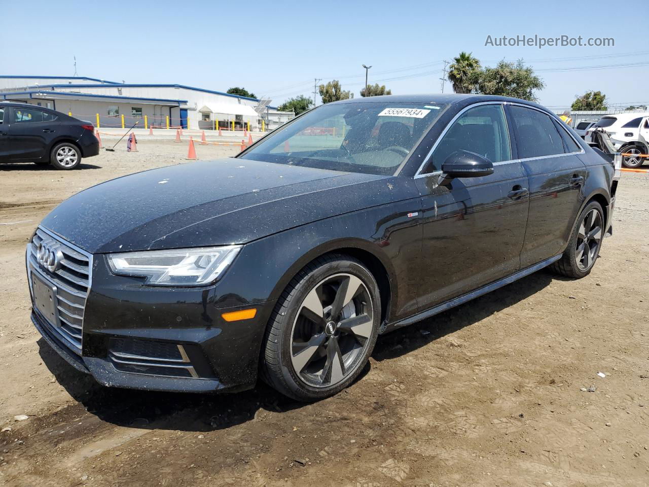 2017 Audi A4 Premium Plus Black vin: WAUENAF47HN013377