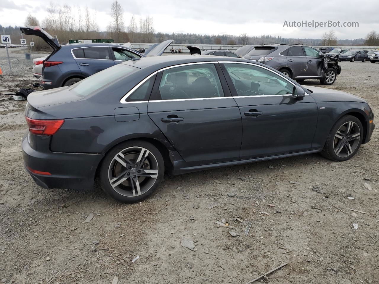 2017 Audi A4 Premium Plus Угольный vin: WAUENAF47HN017218