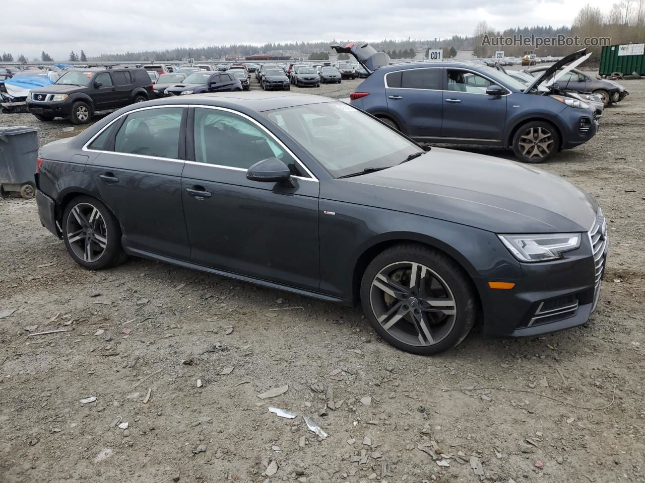 2017 Audi A4 Premium Plus Угольный vin: WAUENAF47HN017218