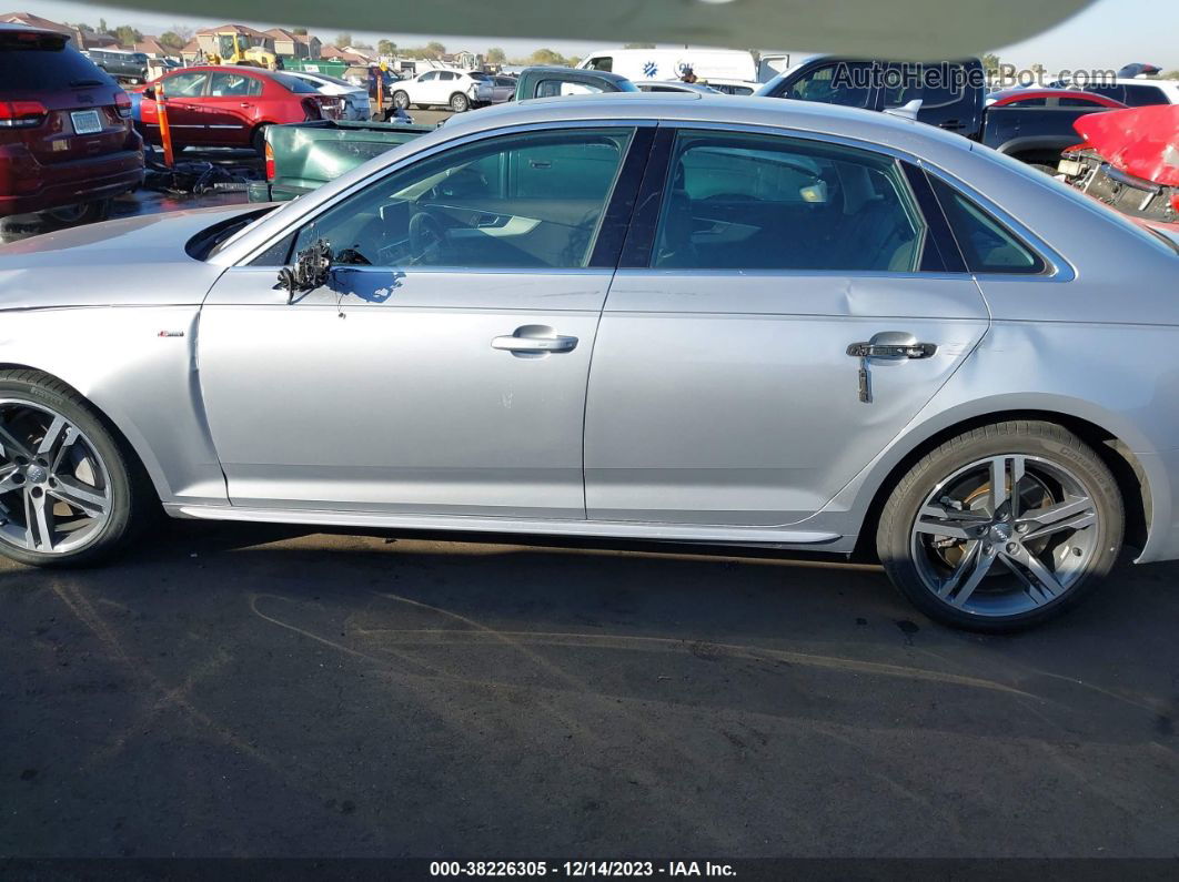 2017 Audi A4 2.0t Premium Silver vin: WAUENAF47HN020054