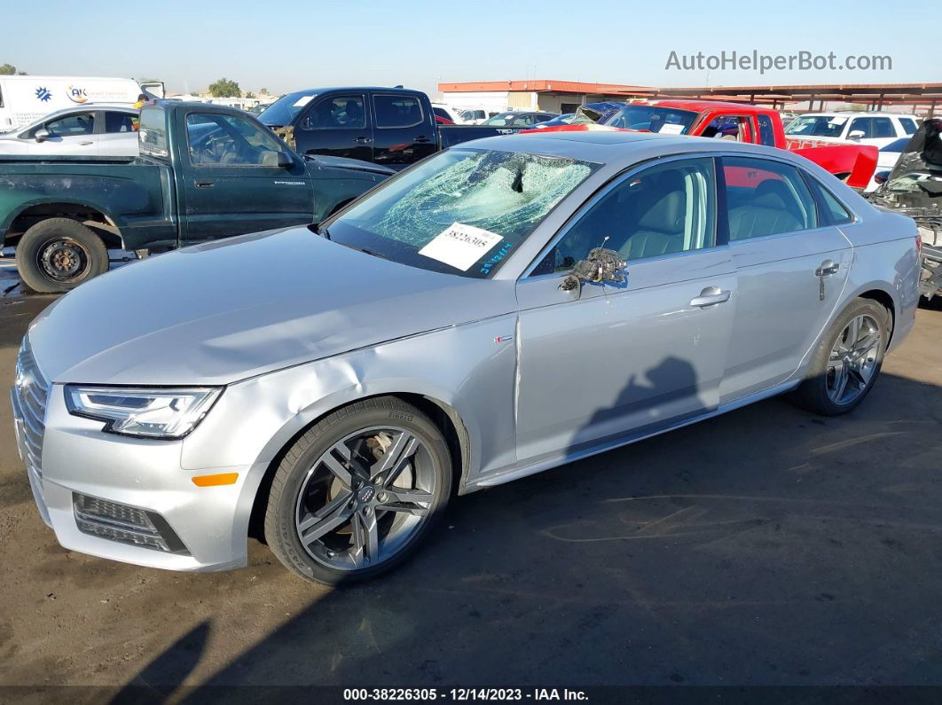 2017 Audi A4 2.0t Premium Silver vin: WAUENAF47HN020054