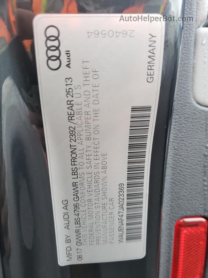 2018 Audi A4 Premium Plus Gray vin: WAUENAF47JA023369