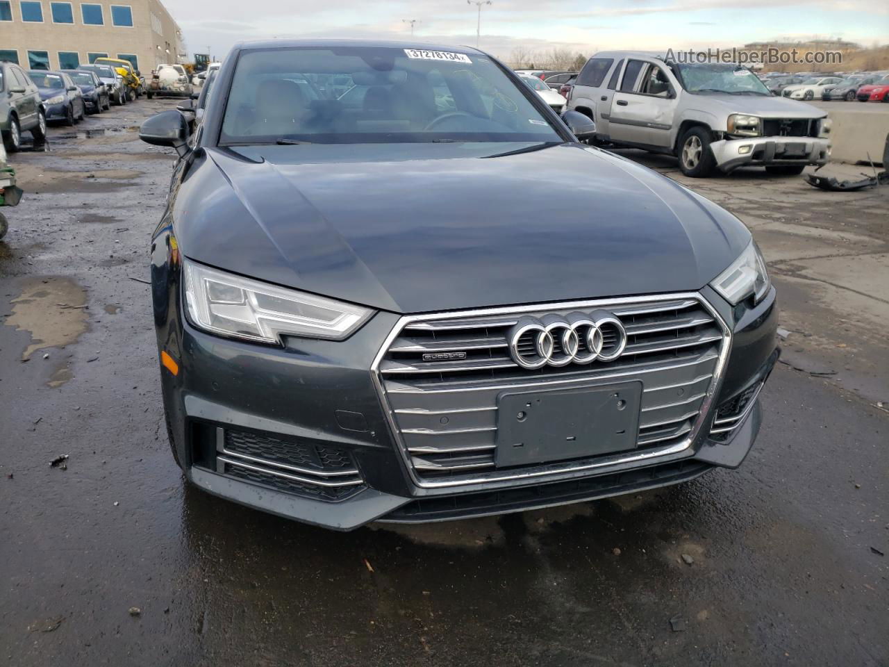 2018 Audi A4 Premium Plus Gray vin: WAUENAF47JA023369