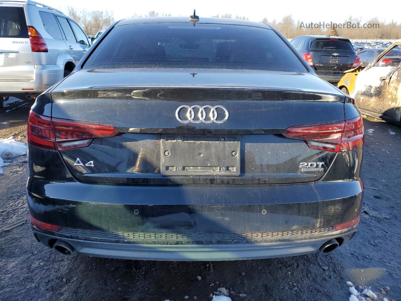 2018 Audi A4 Premium Plus Black vin: WAUENAF47JA058784