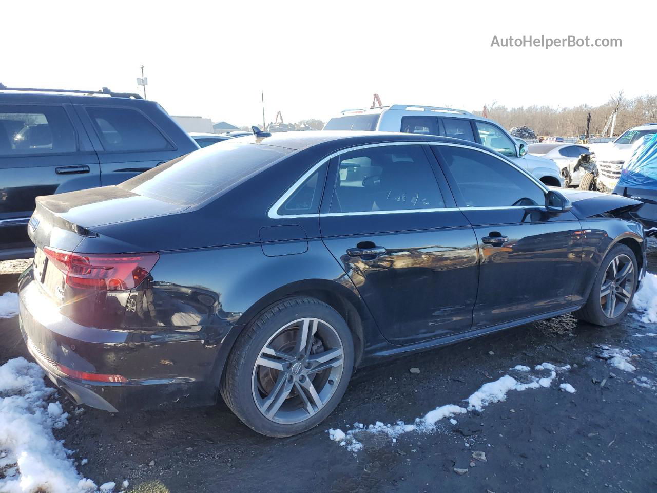 2018 Audi A4 Premium Plus Black vin: WAUENAF47JA058784